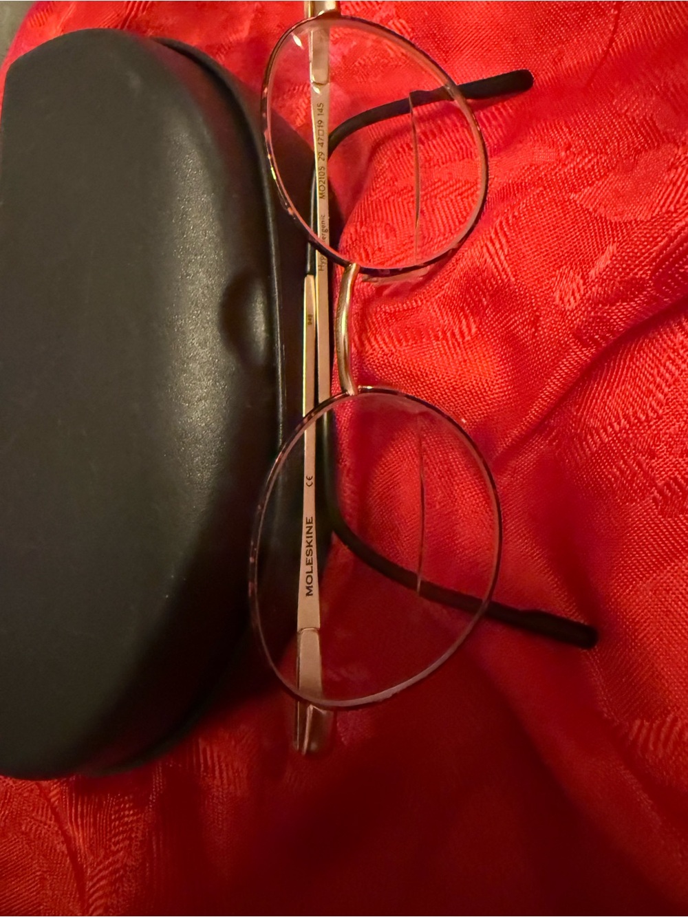 Moleskine Silver Metal Eyeglass/Glasses Arm with Black Tip hypoallergenic